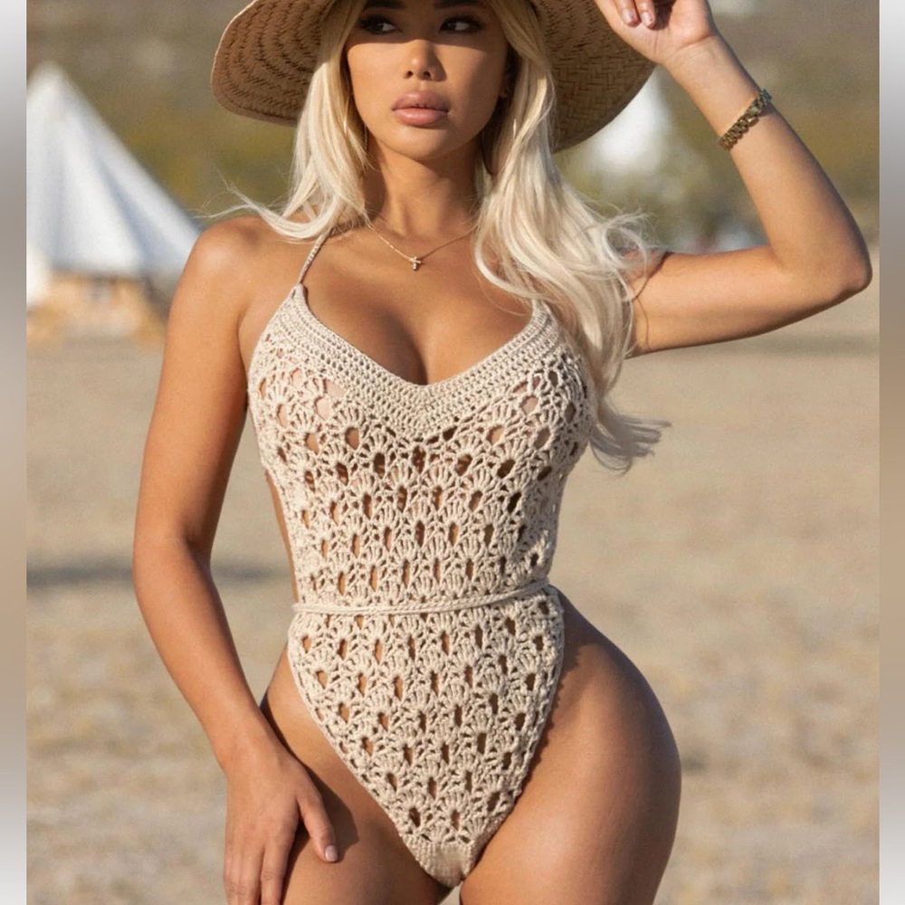 Fashion Nova Ruth crochet one piece